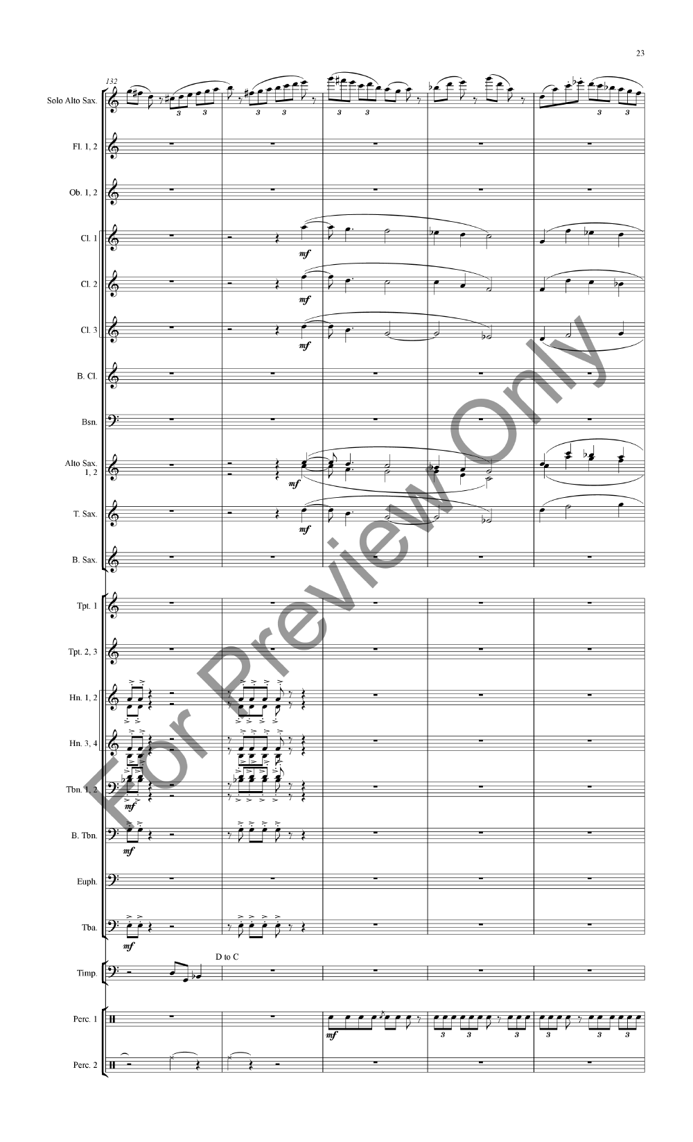 Concertino for Alto Saxophone and Band P.O.D.