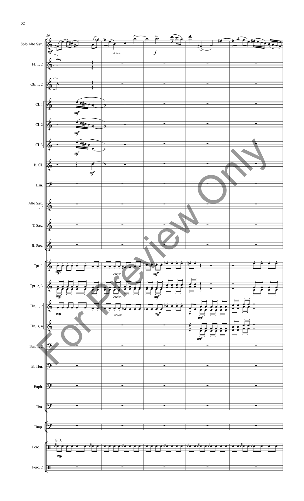 Concertino for Alto Saxophone and Band P.O.D.