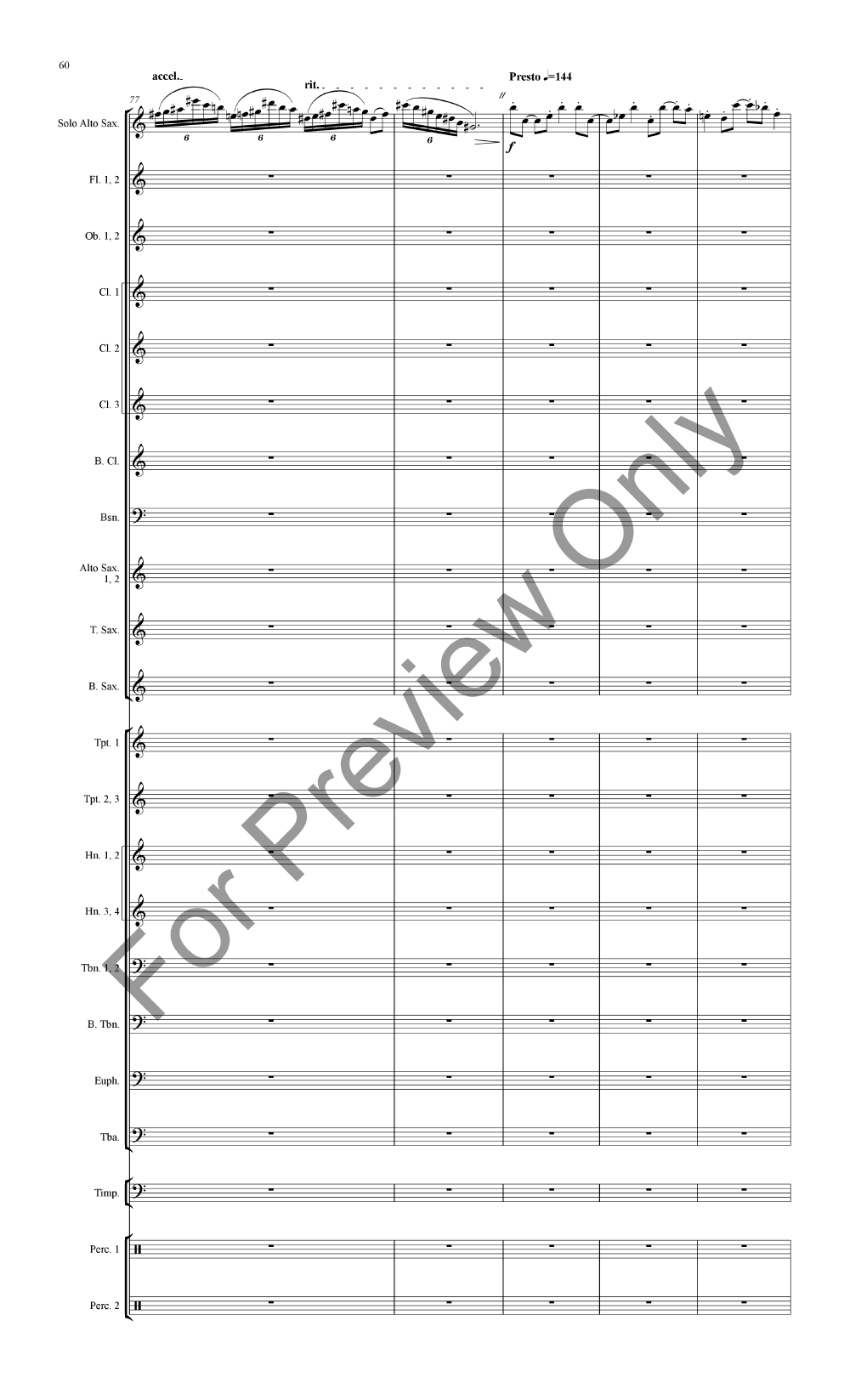 Concertino for Alto Saxophone and Band P.O.D.