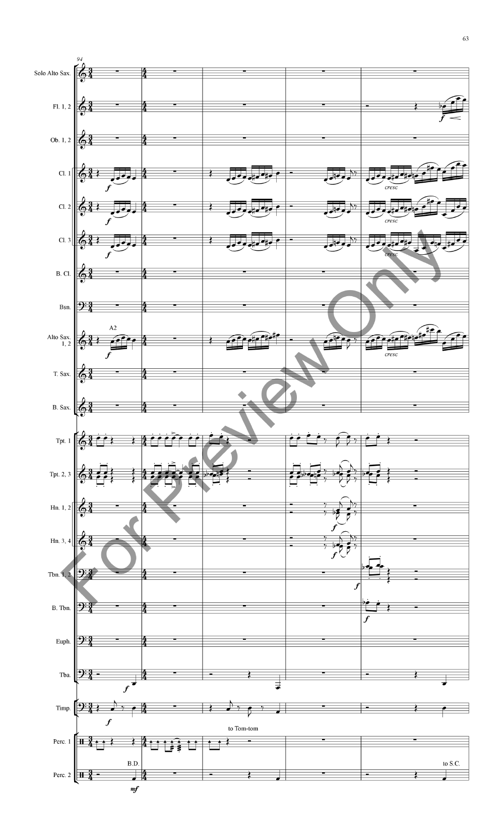 Concertino for Alto Saxophone and Band P.O.D.