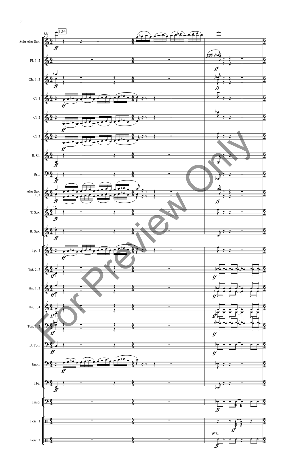 Concertino for Alto Saxophone and Band P.O.D.