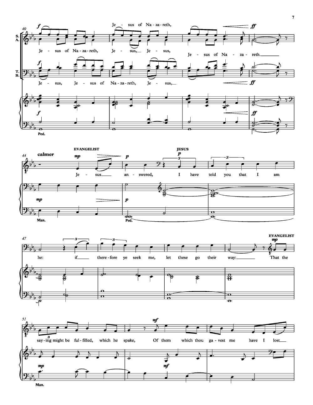 St. John Passion Vocal Score