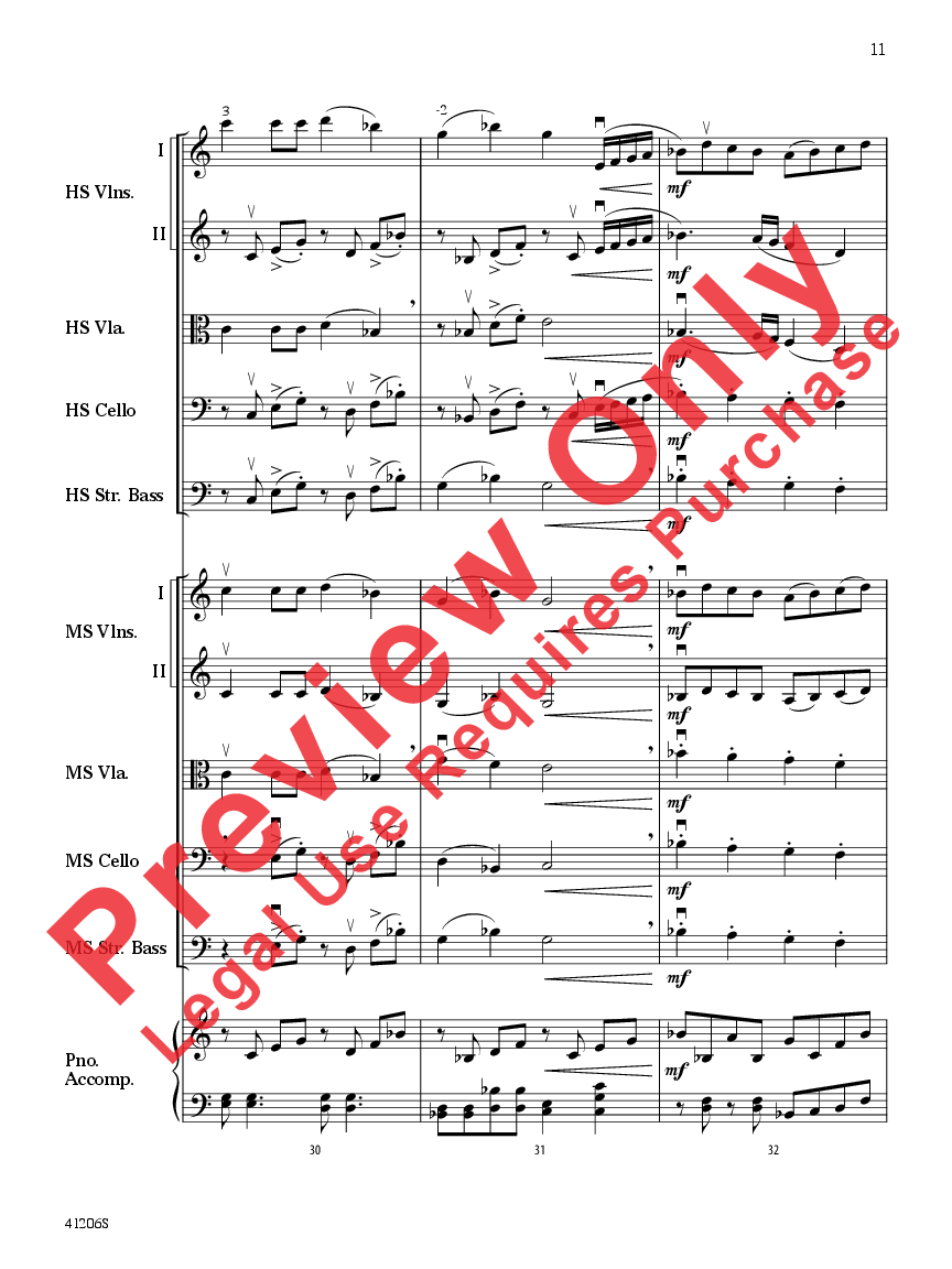 Newtown Peace Anthem Score