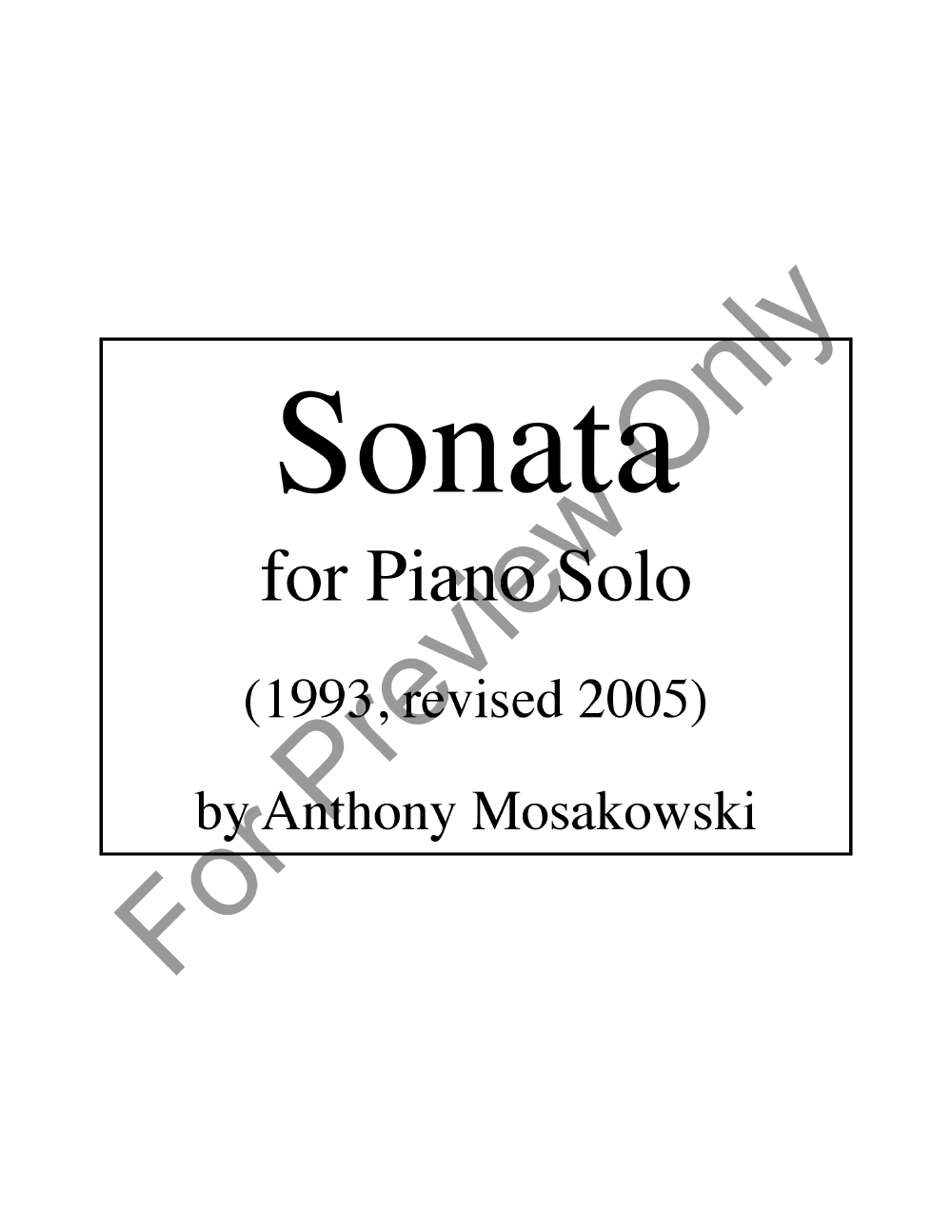 Sonata P.O.D.