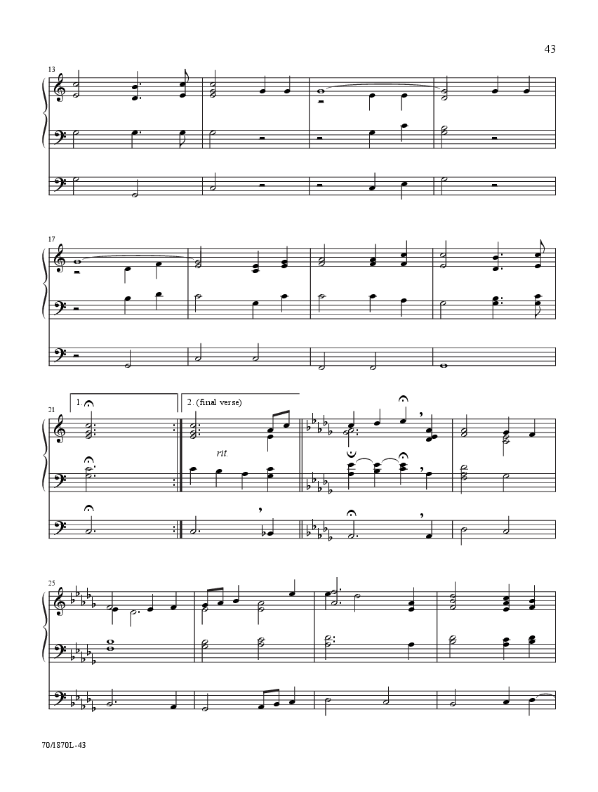 Festive Hymn Tune Harmonizations