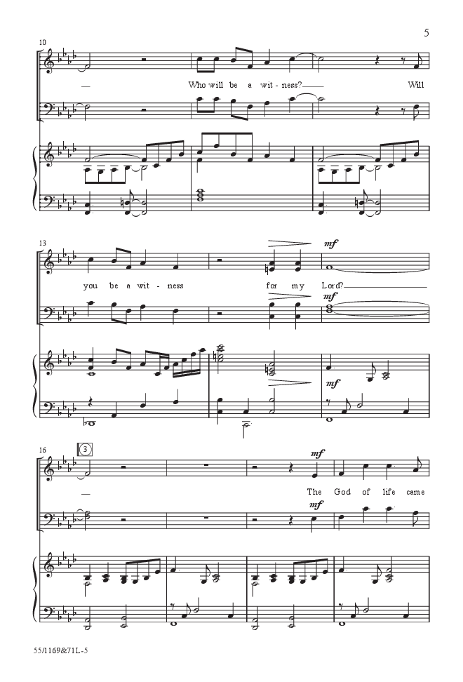 Witness SATB Preview Pak