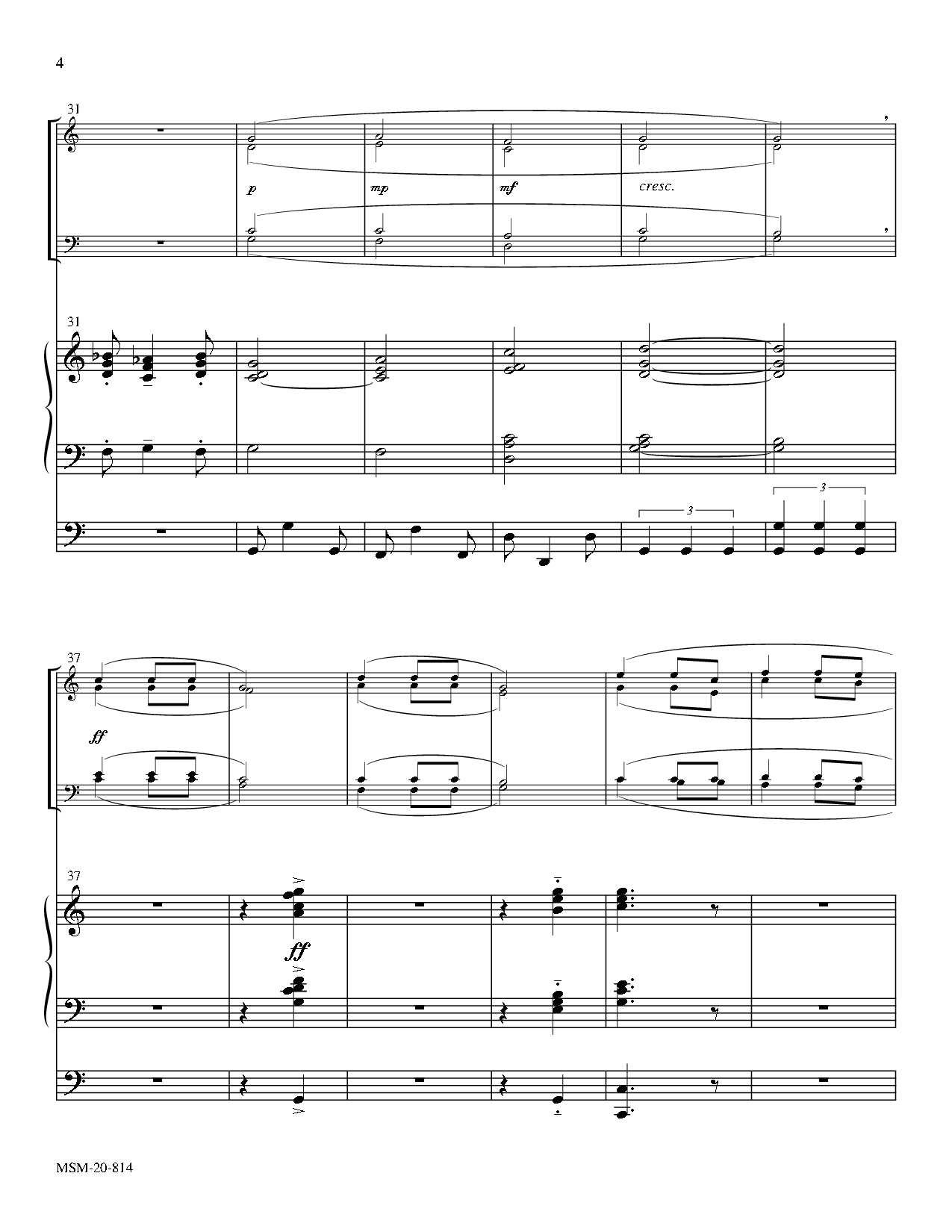 Celebration Fanfare Brass Quartet / Organ