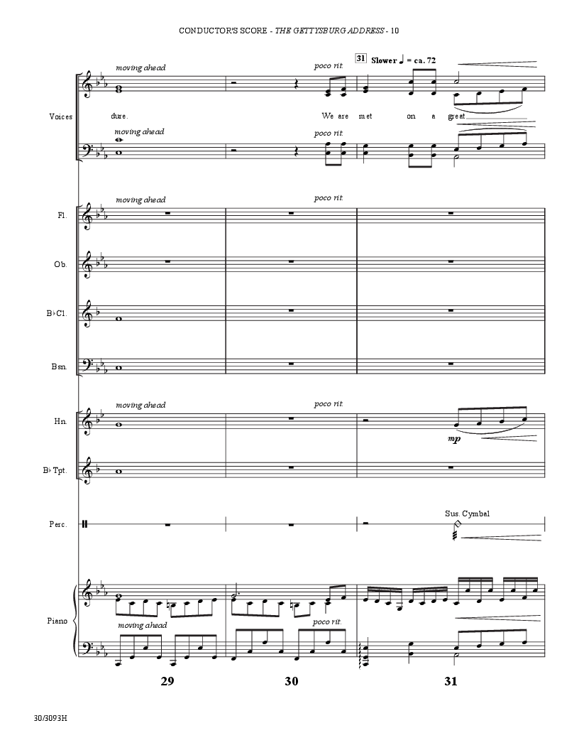 The Gettysburg Address Chamber Orchestra Accompaniment