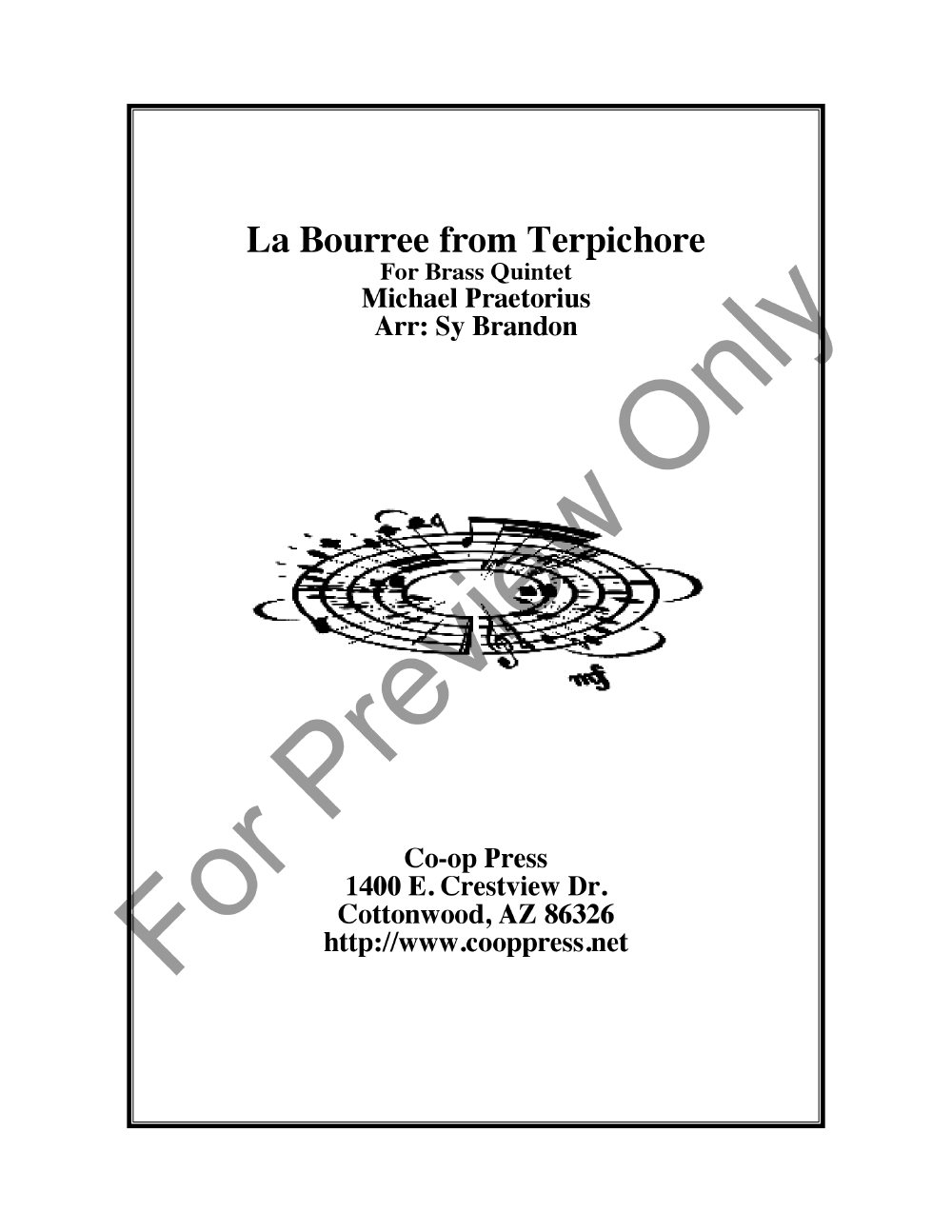 La Bouree from Terpichore P.O.D.