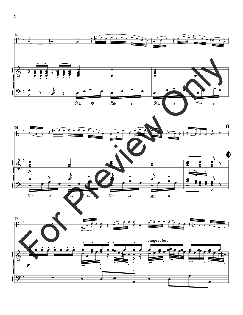 Symphony No. 35, Haffnner K. 385 - Andante for Viola and Piano P.O.D.