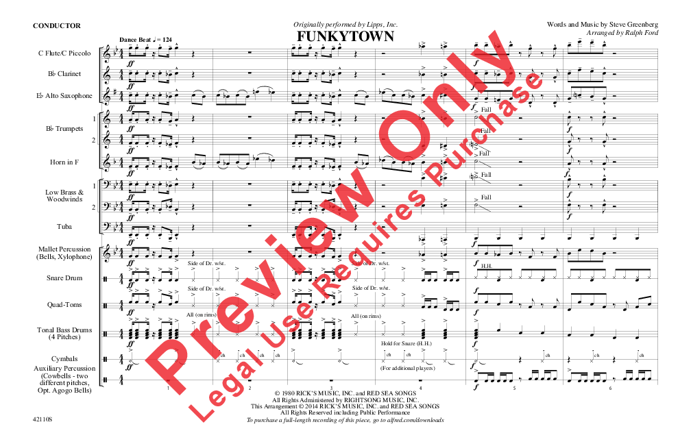 Funkytown Score
