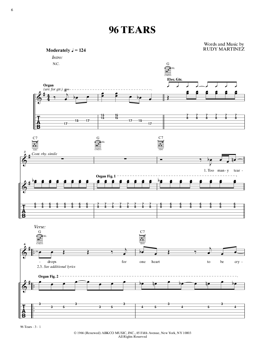 PDF guitar tabs and Guitar Pro tabs: TEARS IN HEAVEN TAB (BOYCE AVENUE)