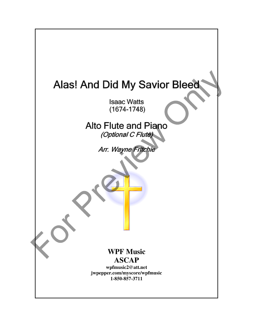 Alas! and Did My Savior Bleed P.O.D.