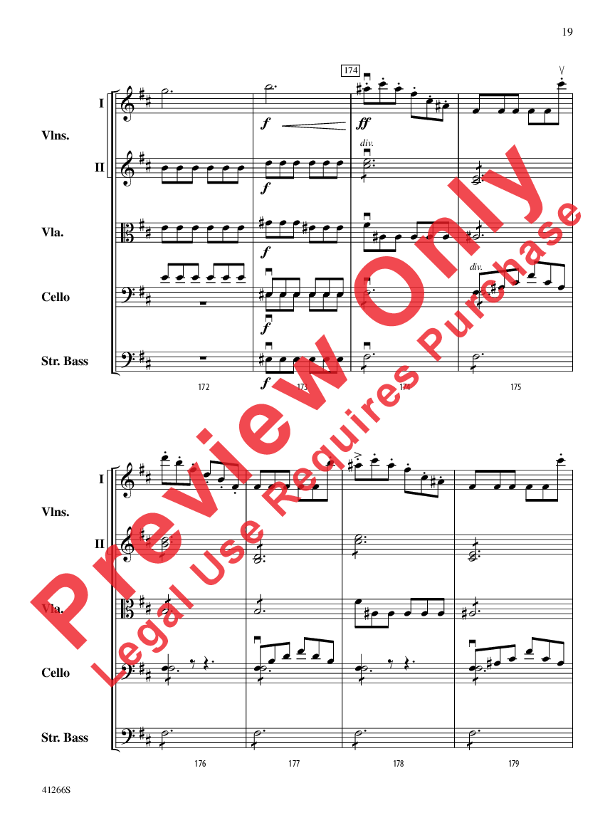 Adagio and Presto Score