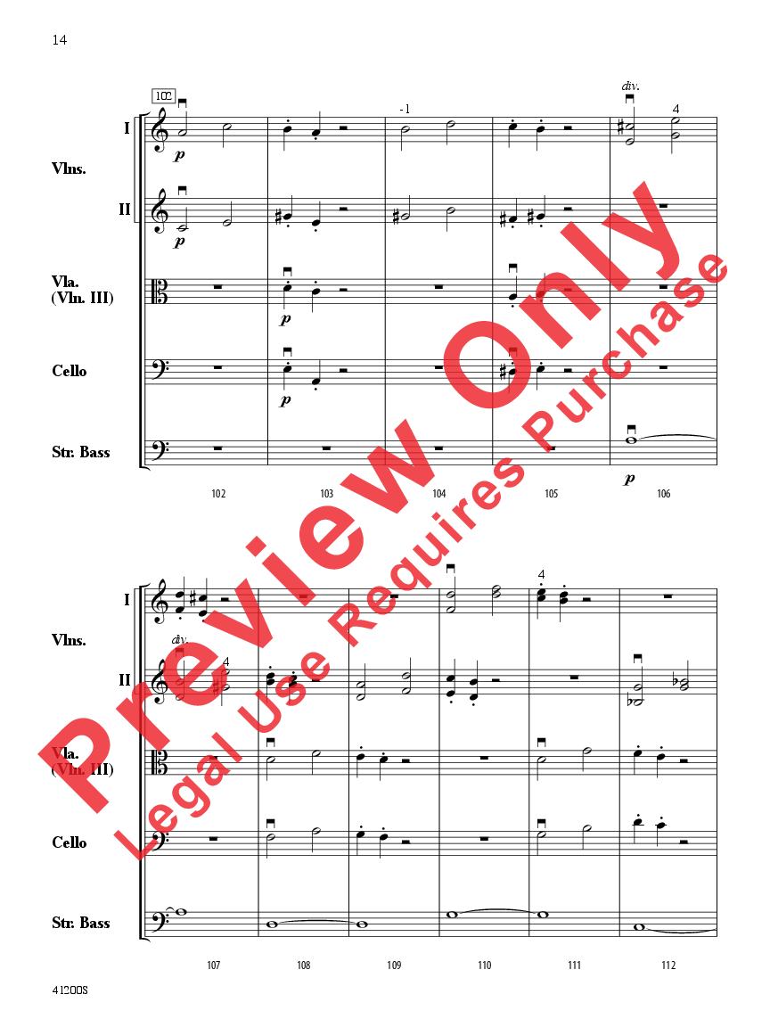 Allegro Molto Score