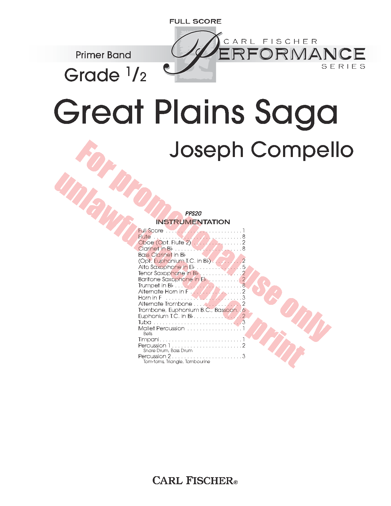 Great Plains Saga Score