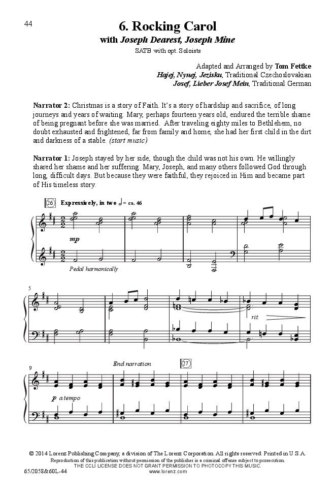 The Christmas Story SATB Preview Pak