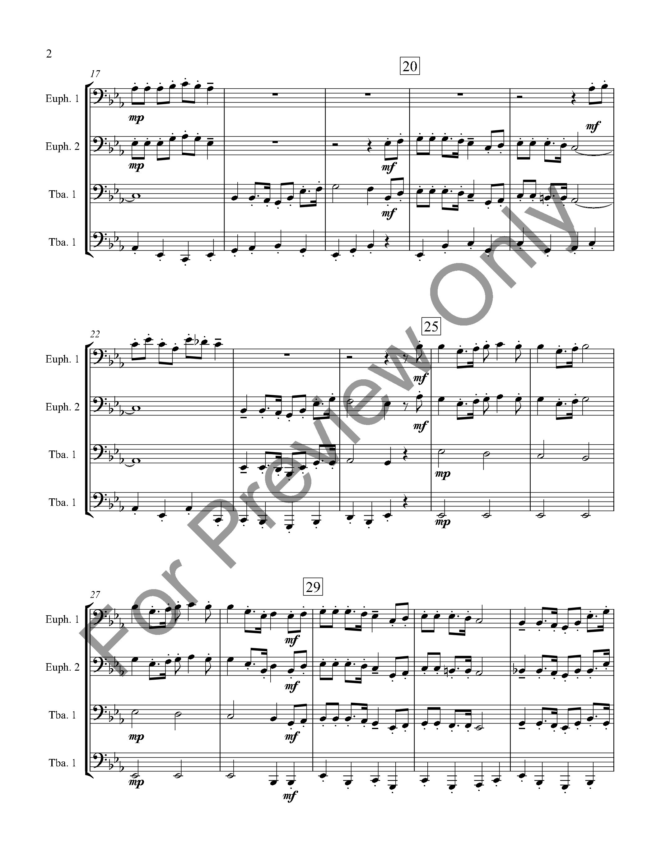 Civil War Suite for Tuba/Euphonium Quartet P.O.D.