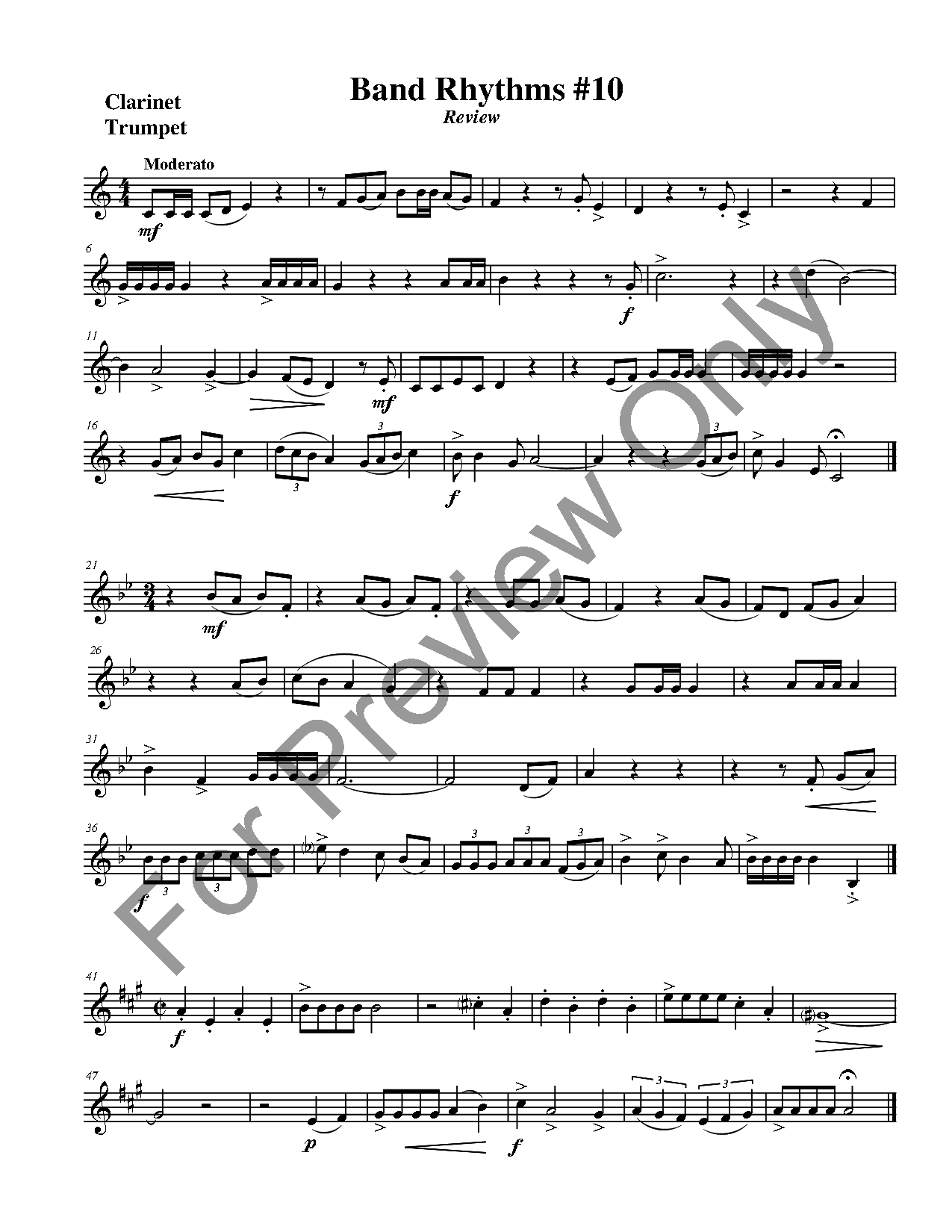 Band Rhythms: Trumpet P.O.D.