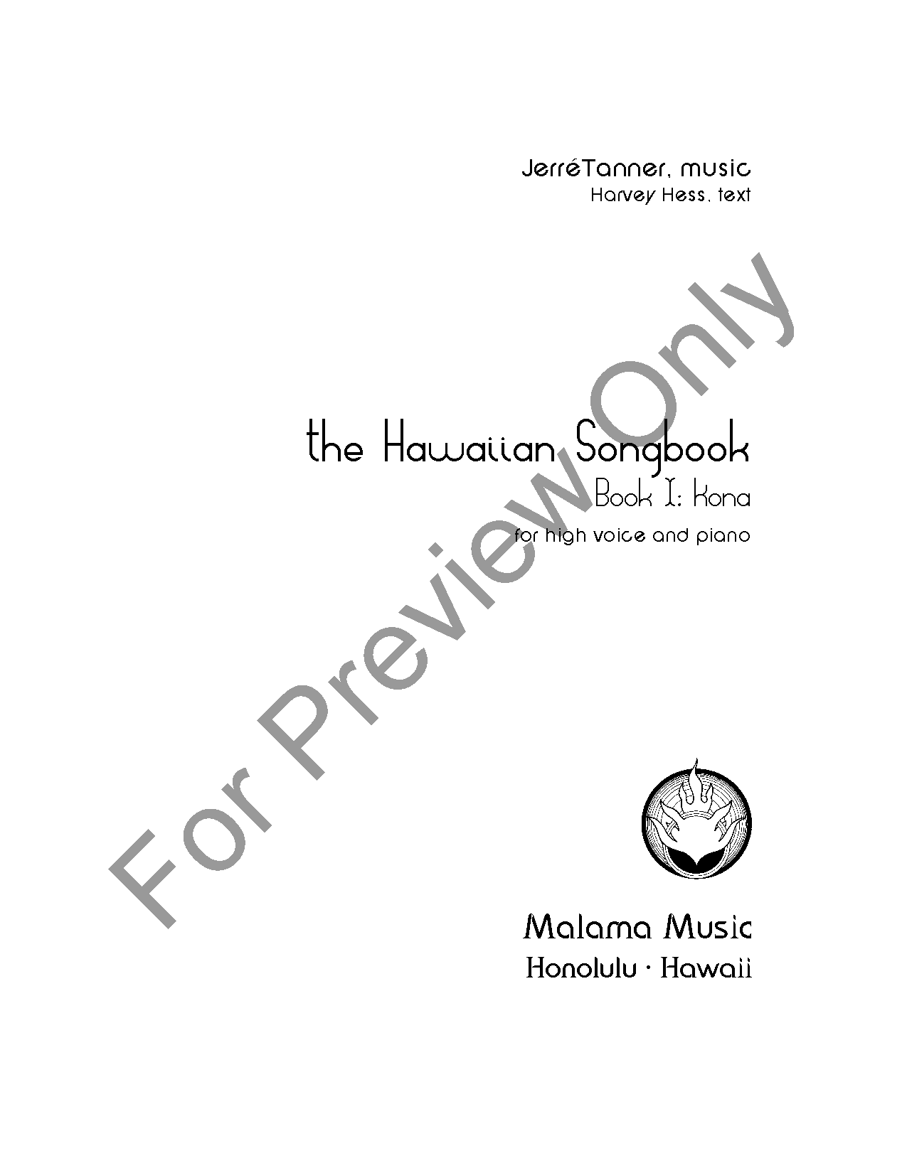 The Hawaiian Songbook - Kona P.O.D.