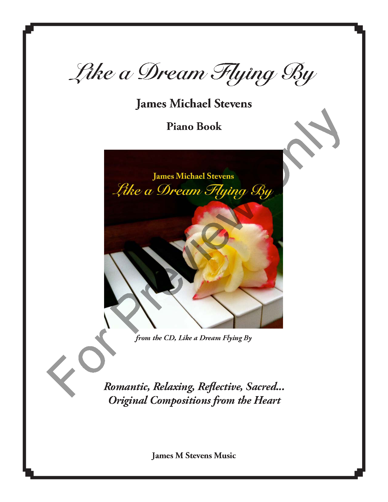 Like a Dream Flying By (Piano Book) P.O.D.