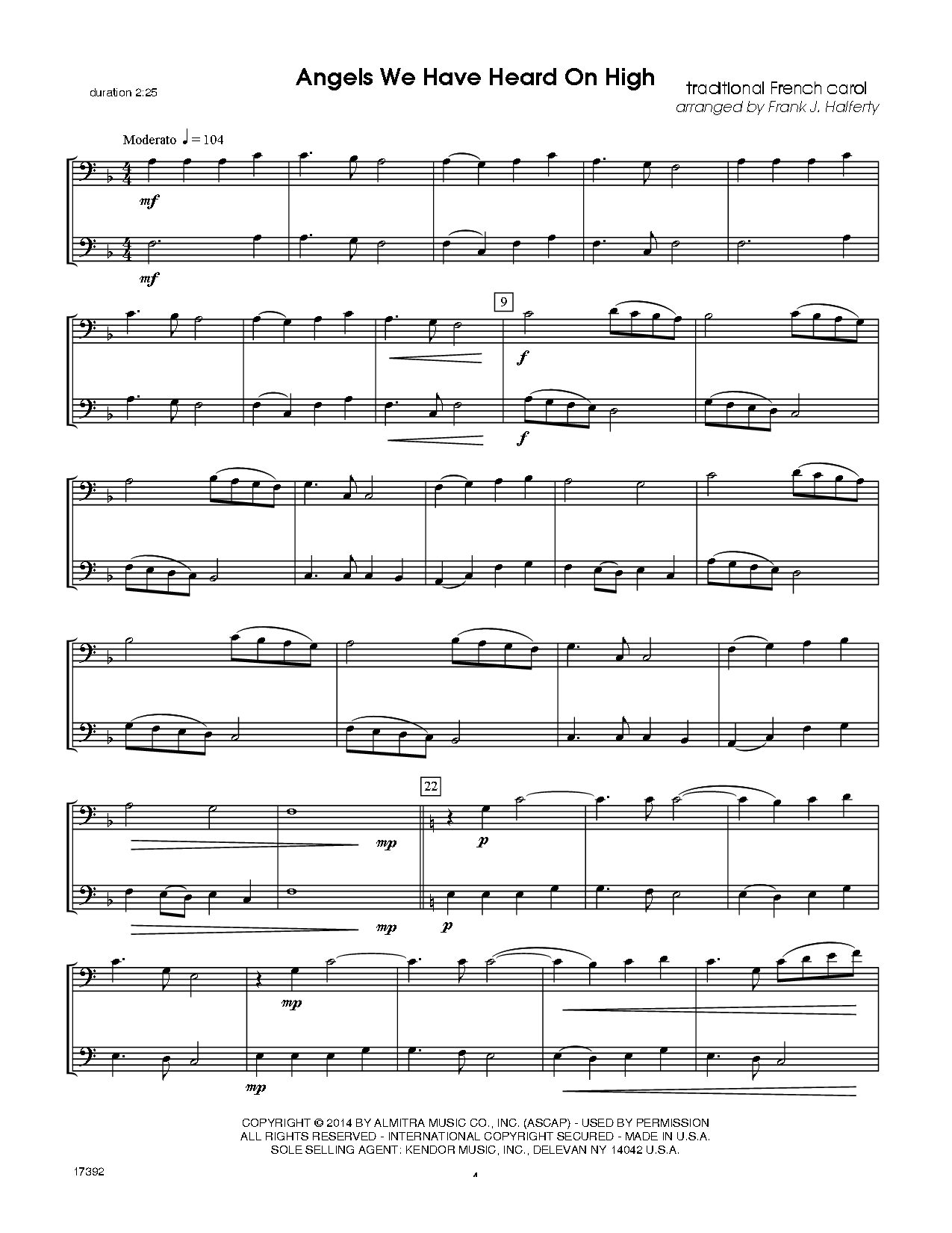 Christmas Anthology Trombone Duet