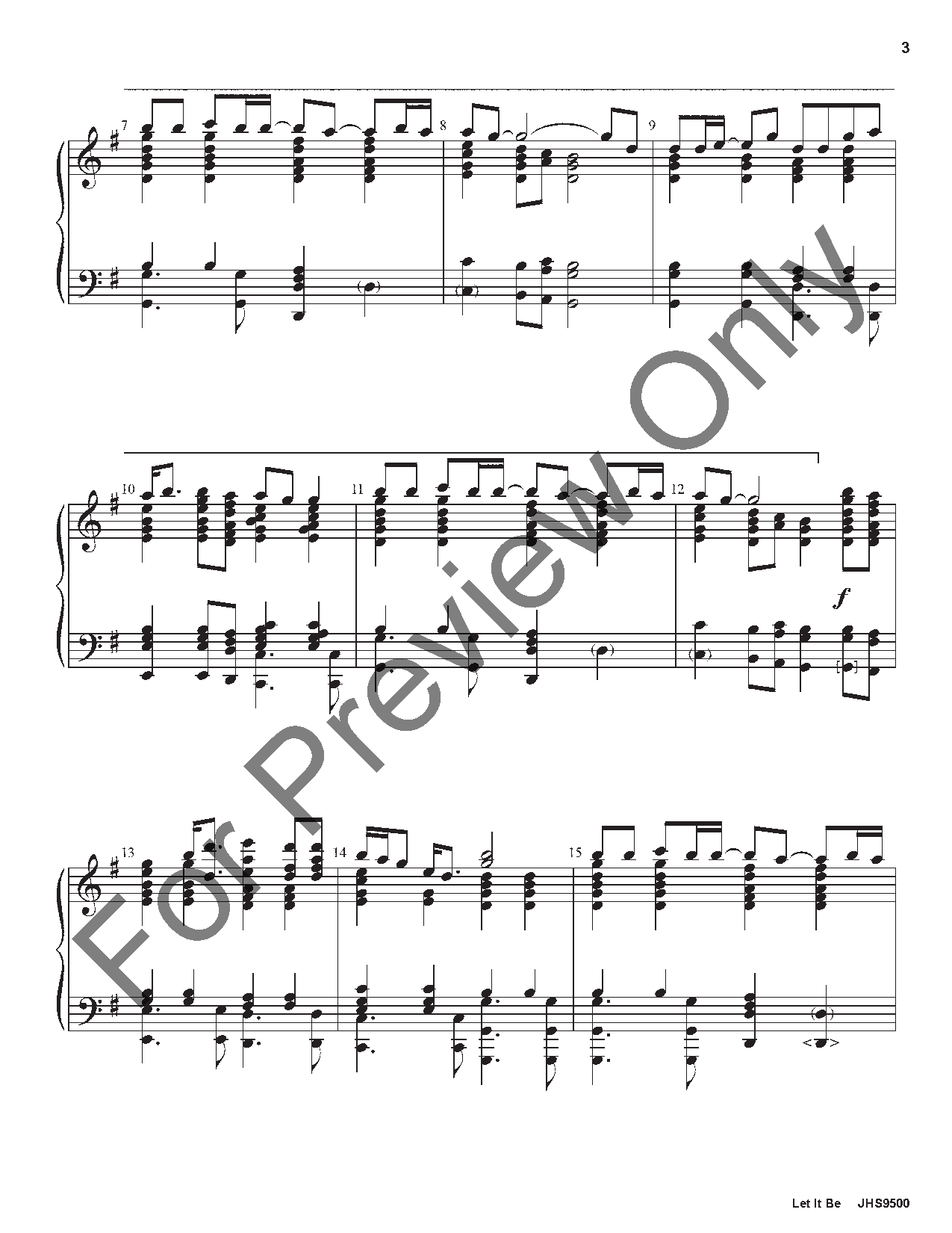 Let It Be 3-6 Octaves, Opt. Vocal Or C Instrument Solo