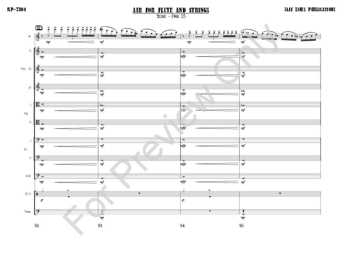 Air for Flute and Strings