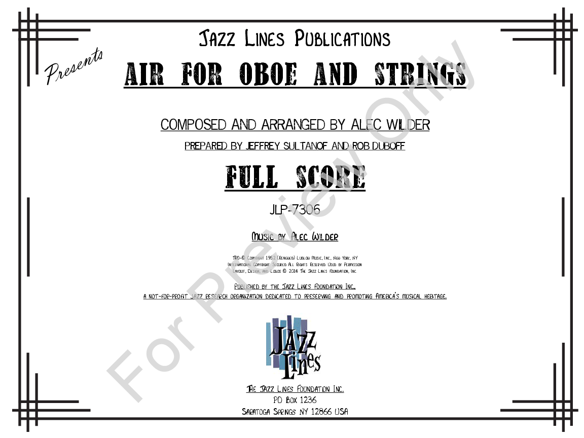 Air for Oboe and Strings