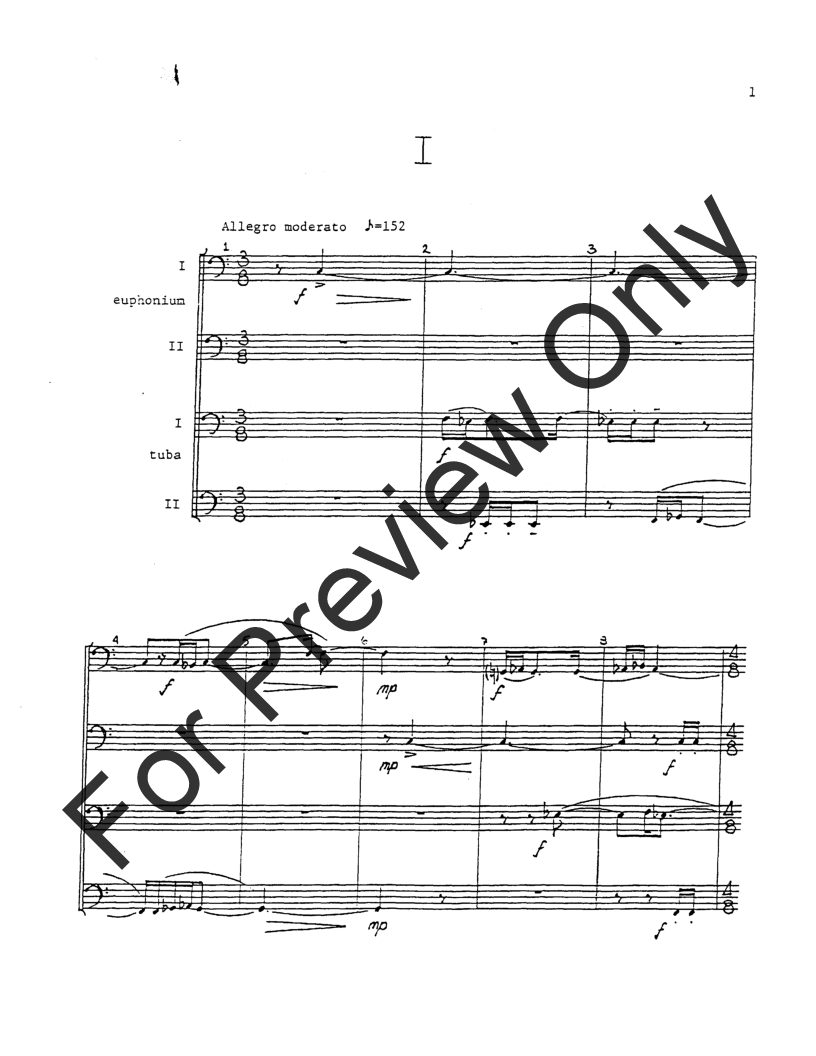 Tuba Quartet Study in Motions, Hymn, and Finale Tuba Quartet EETT P.O.D.