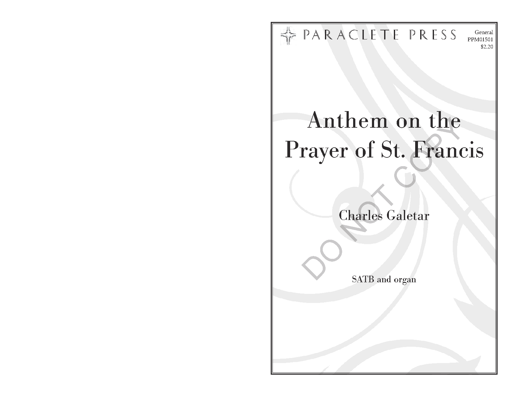 Anthem on the Prayer of Saint Francis