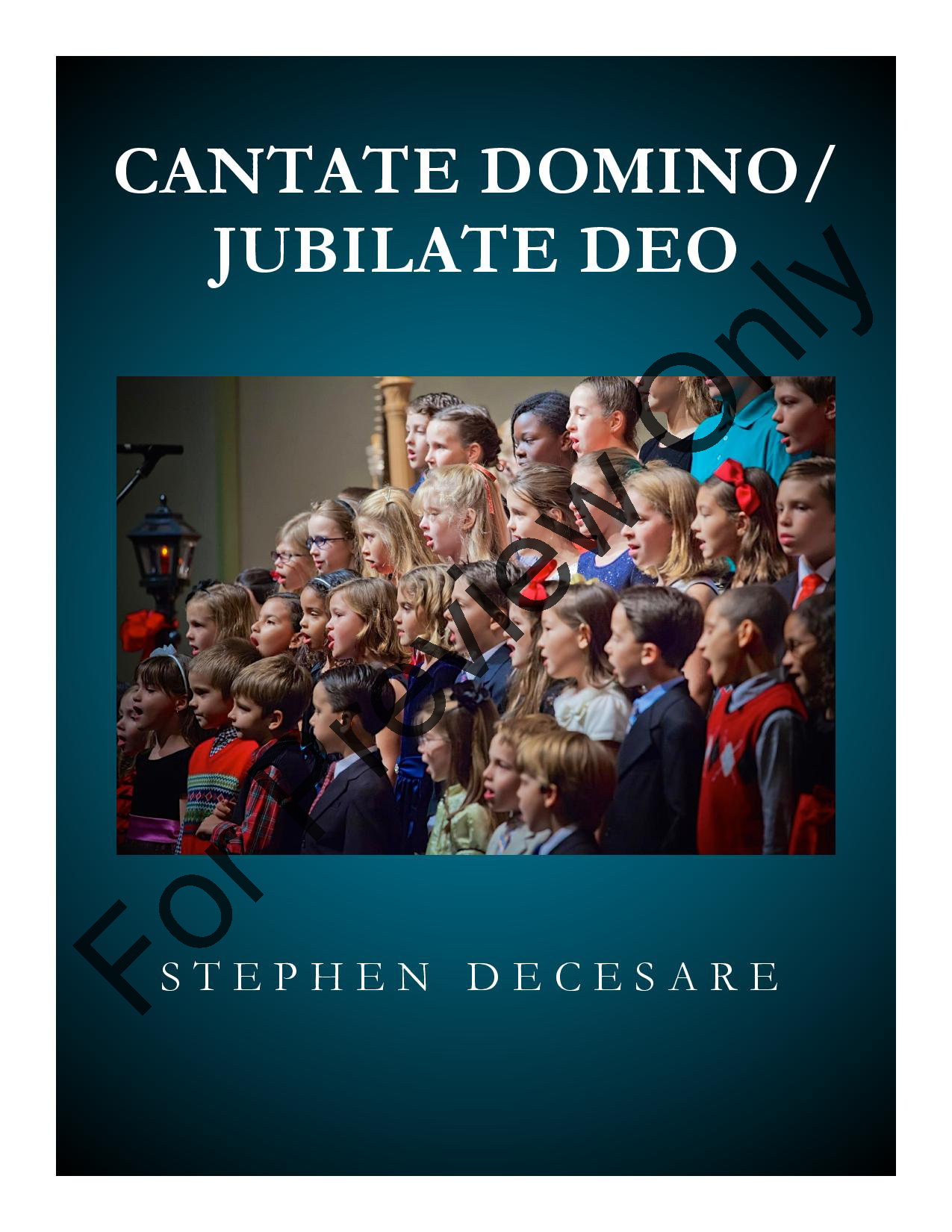 Cantate Domino / Jubilate Deo P.O.D.
