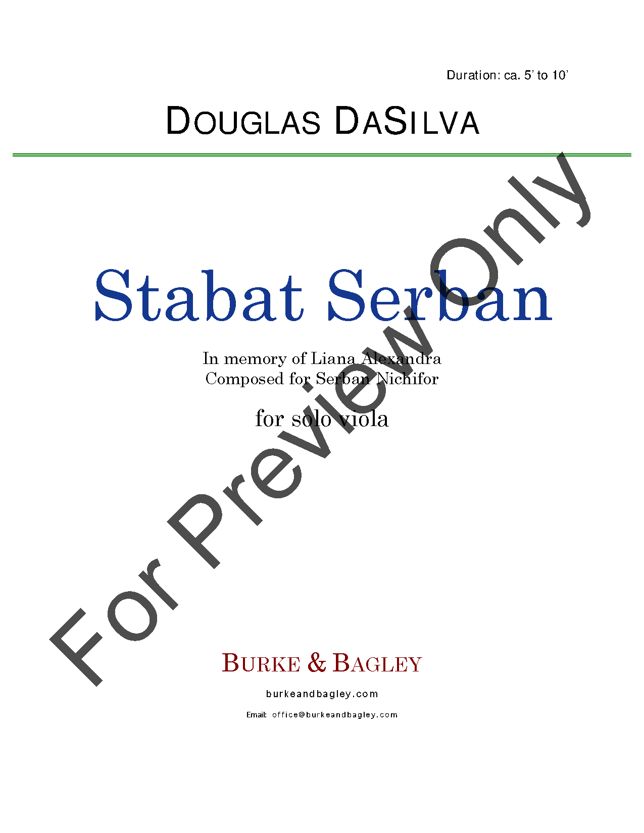 Stabat Serban for Solo Viola EPRINT