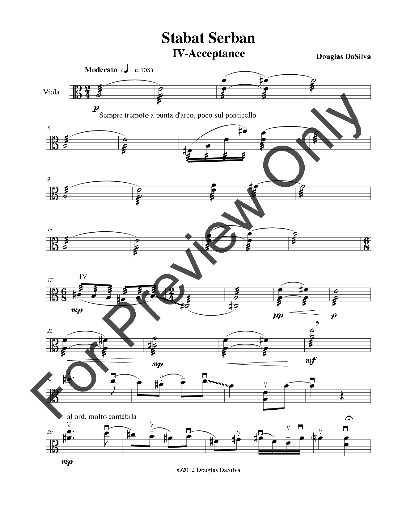 Stabat Serban for Solo Viola EPRINT