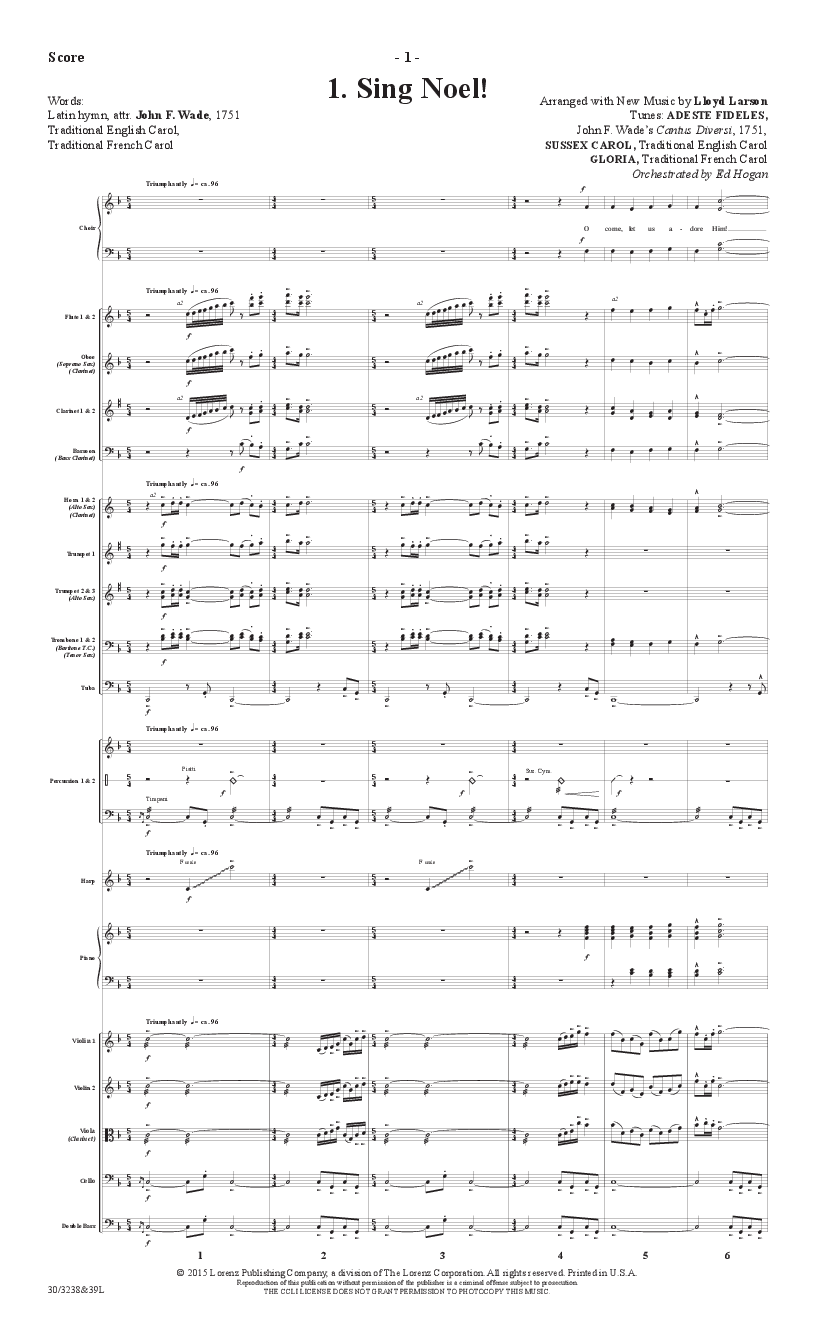 A Noel Celebration Orchestration Full Score