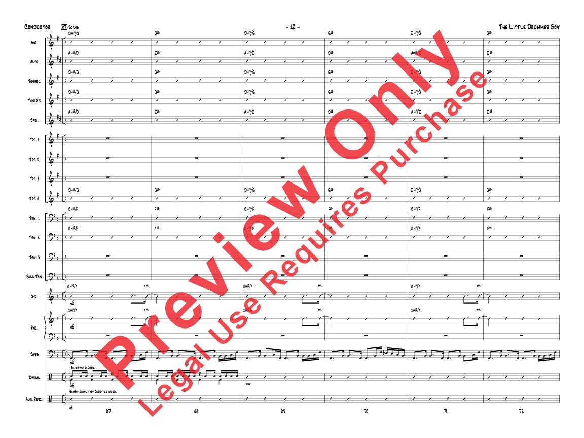 The Little Drummer Boy Score