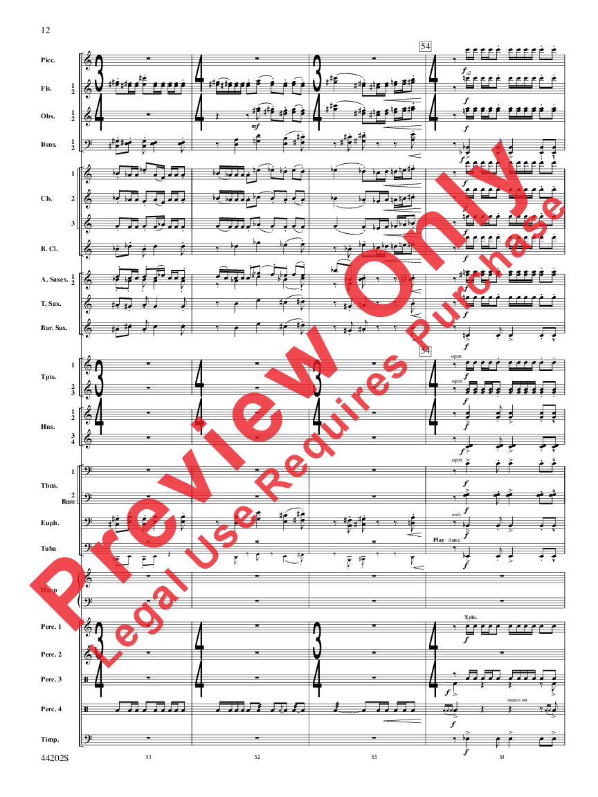 A Celebration Overture Score