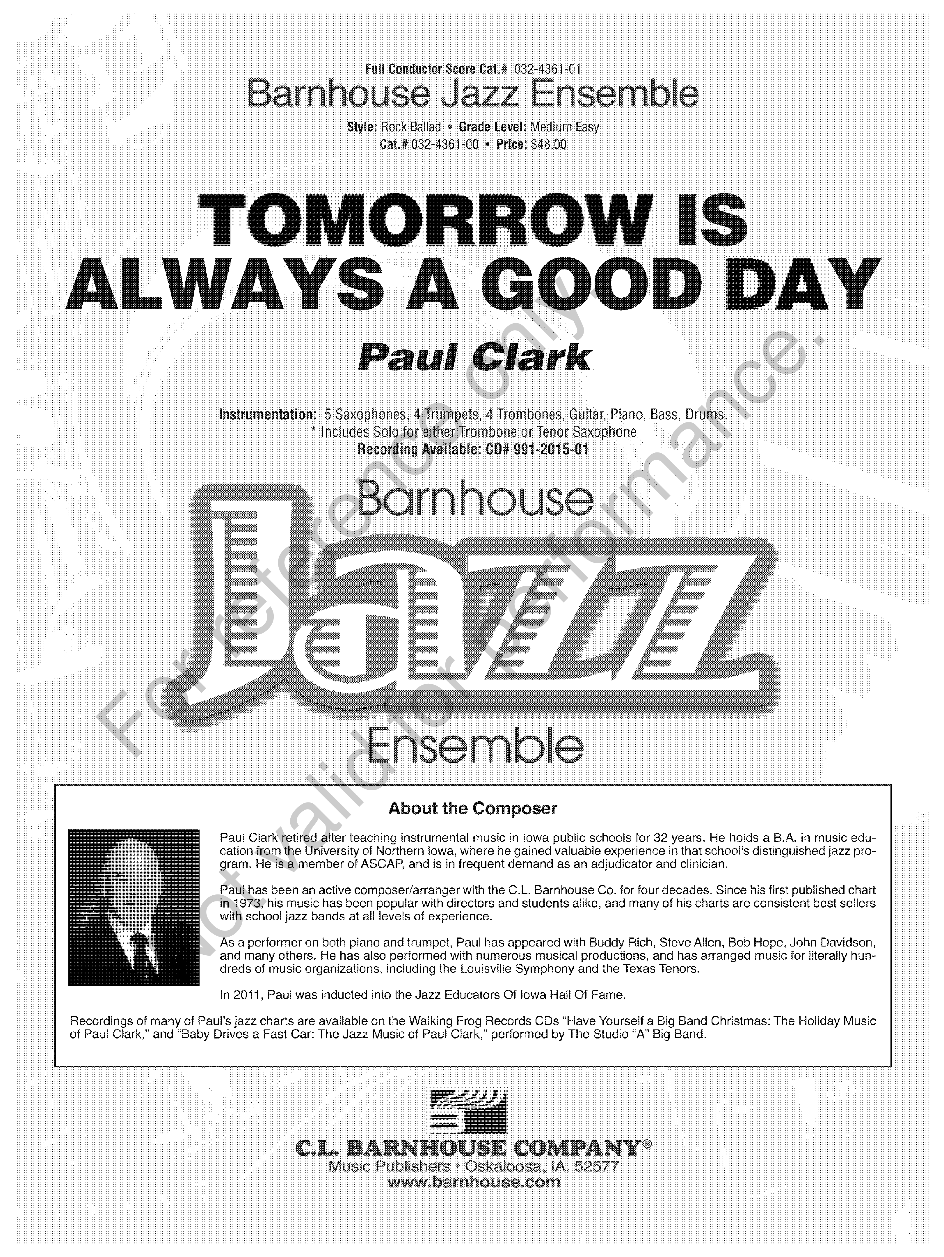 Tomorrow Is Always a Good Day