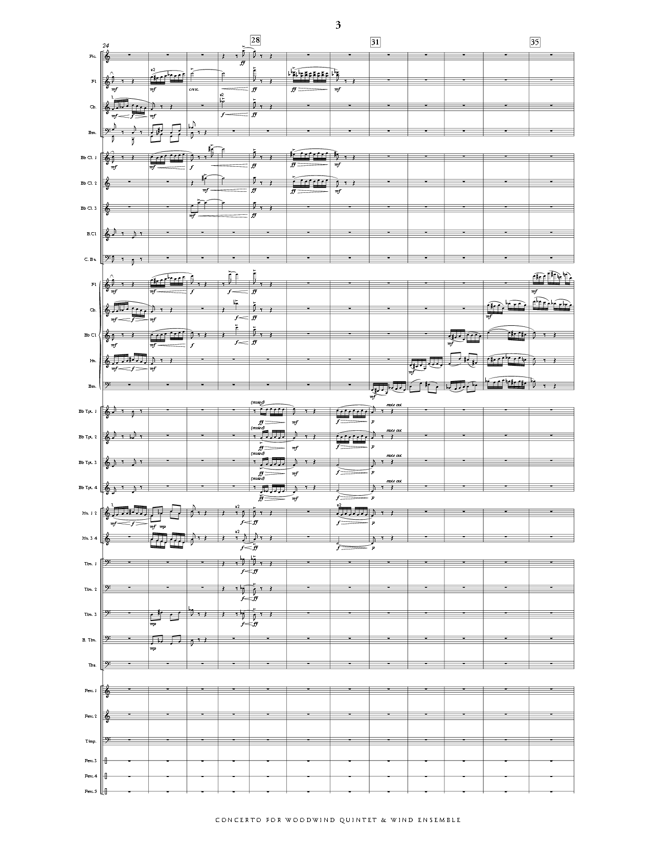 Concerto for Woodwind Quintet and Wind Ensemble