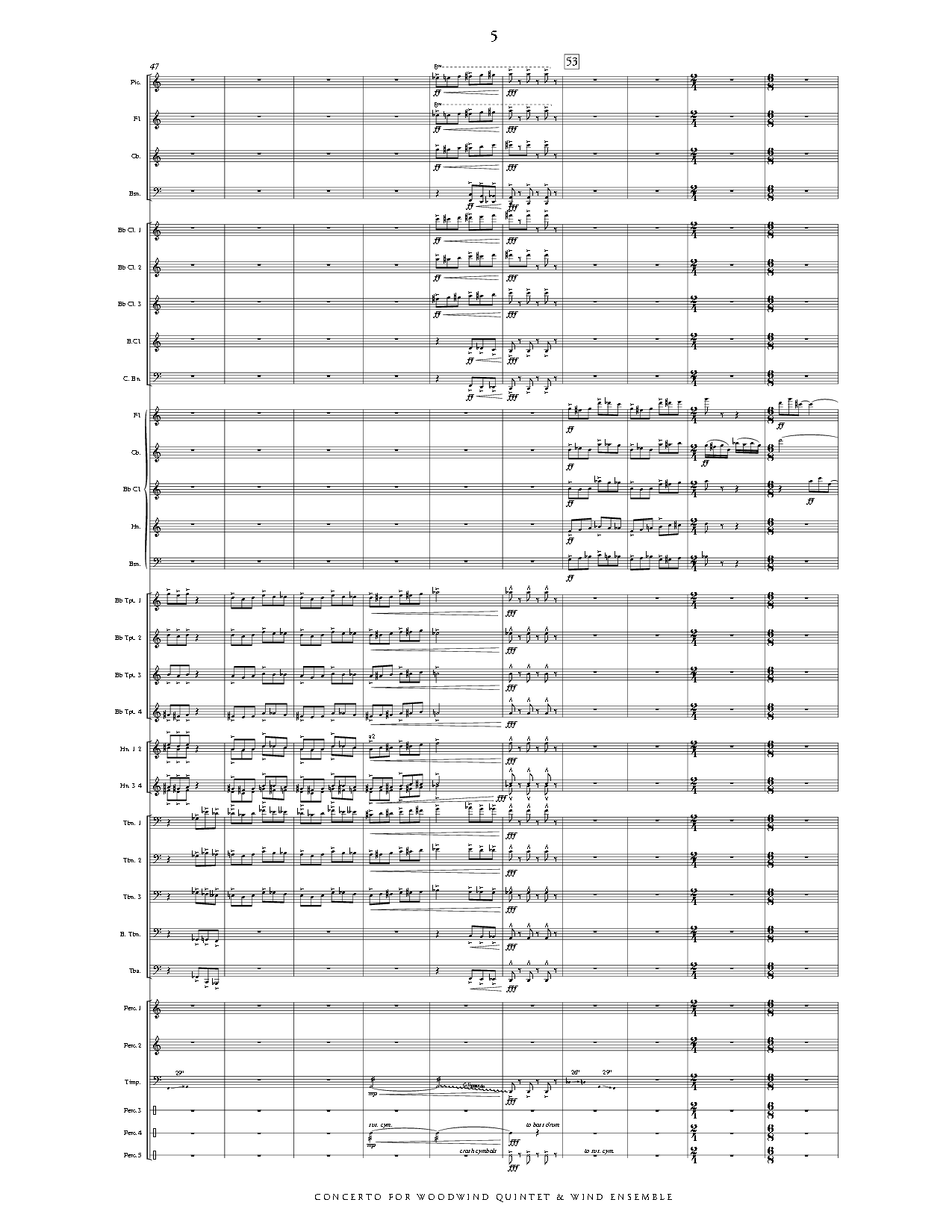 Concerto for Woodwind Quintet and Wind Ensemble