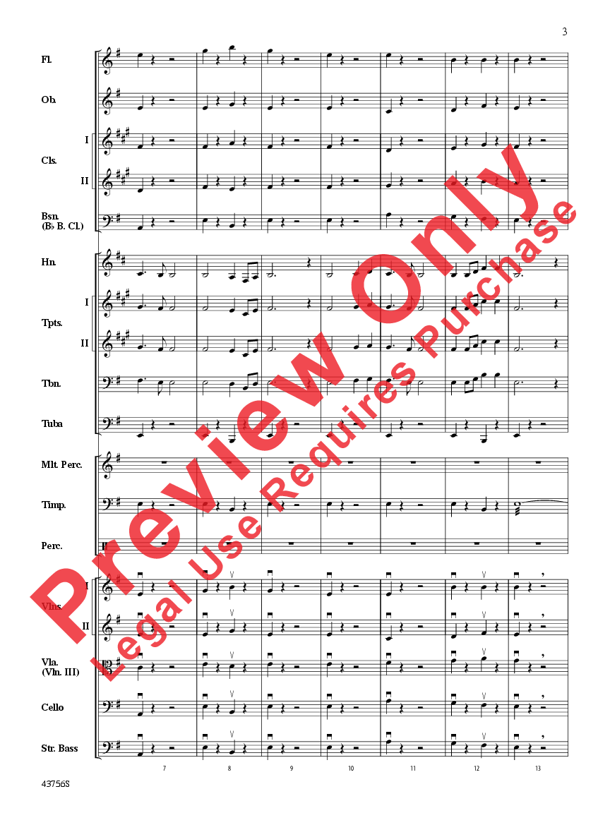 New World Symphony (Theme) Score