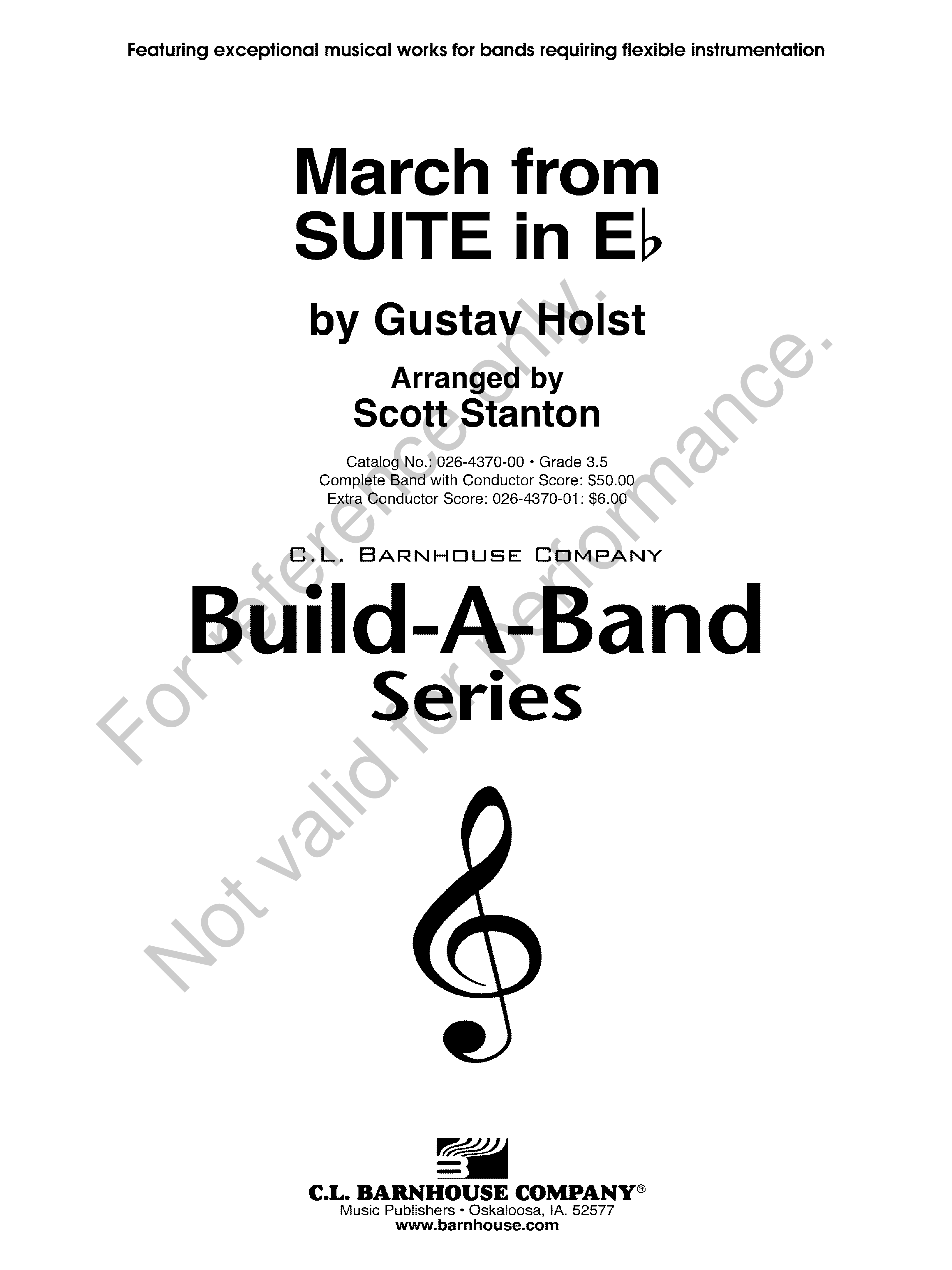 March from First Suite in E-flat Build A Band