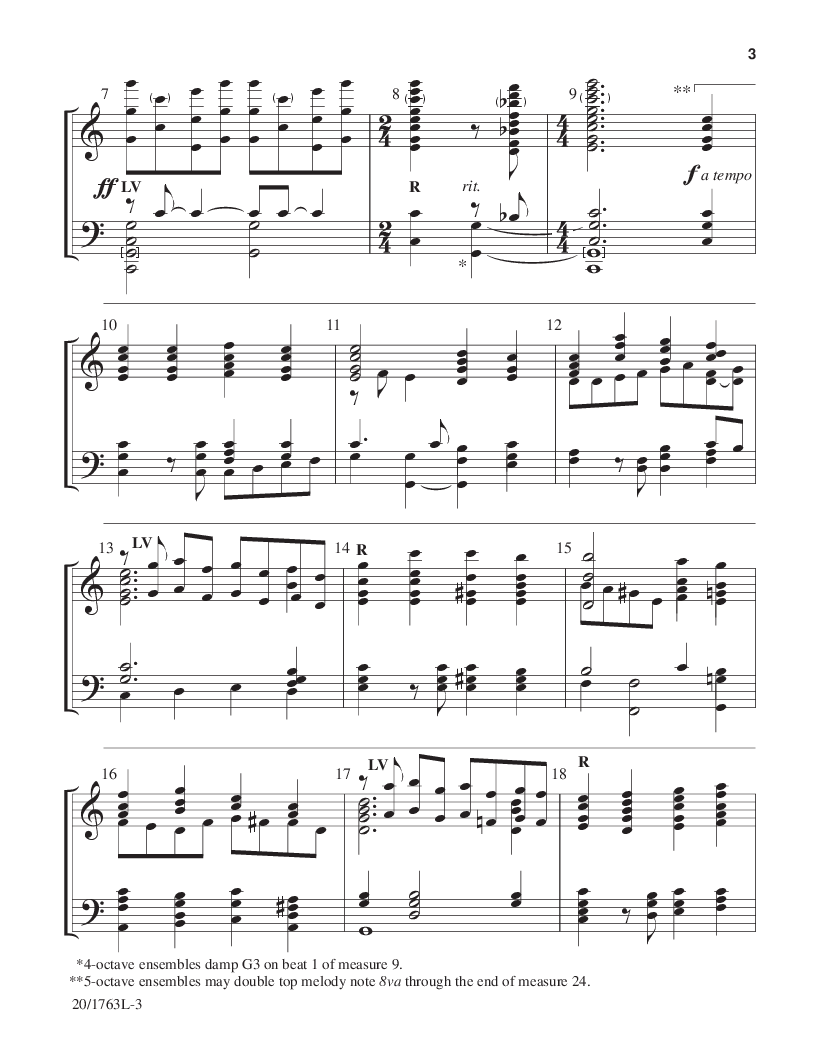 The Church'S One Foundation 3-5 Octaves