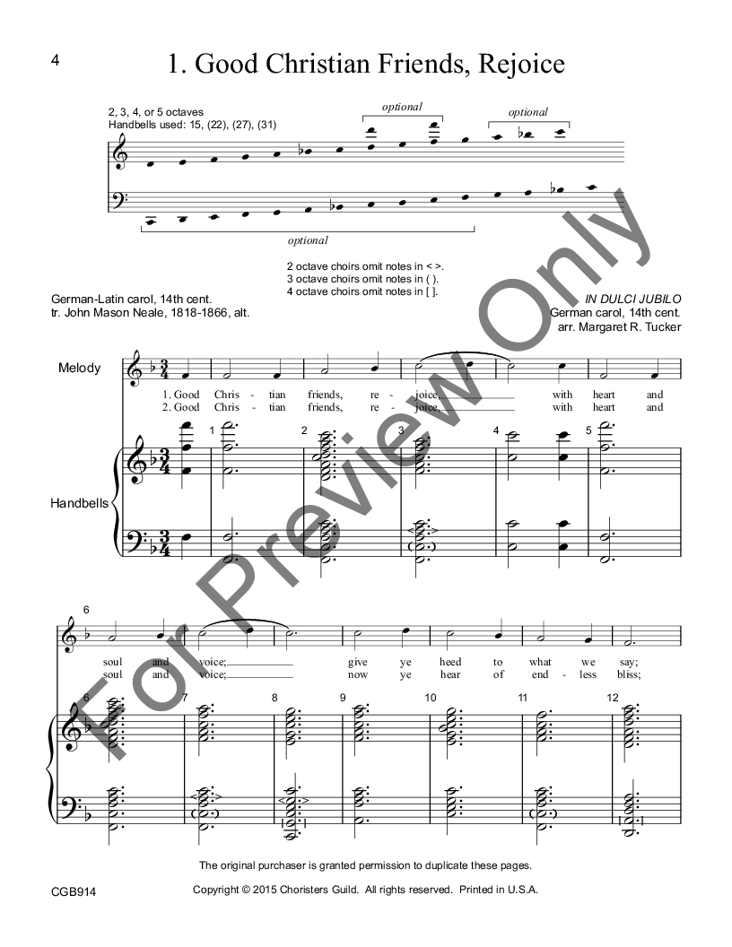 Christmas Carol Accompaniments #2 2-5 Octaves Reproducible