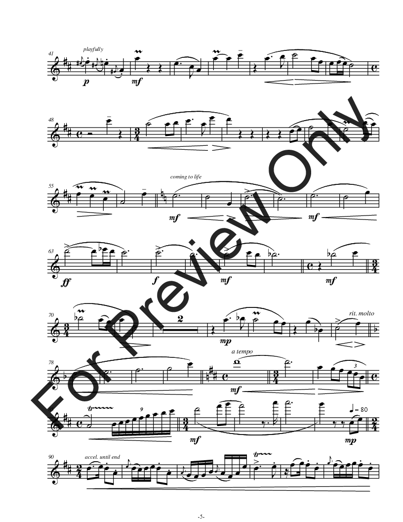 Sonatina for Flute (Violin) And Piano P.O.D.