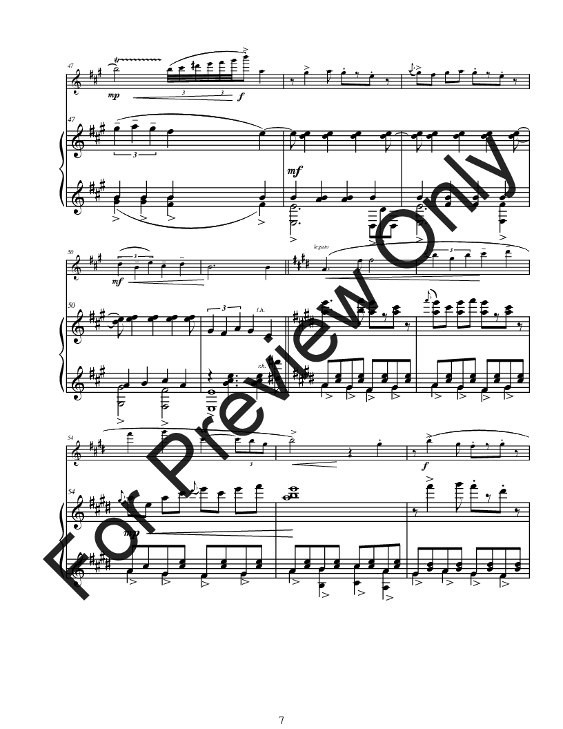 Sonatina for Flute (Violin) And Piano P.O.D.