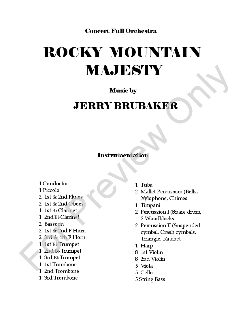 Rocky Mountain Majesty P.O.D.
