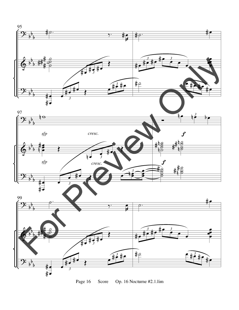 Deux Nocturnes for Trombone and Piano, Op. 16 P.O.D.