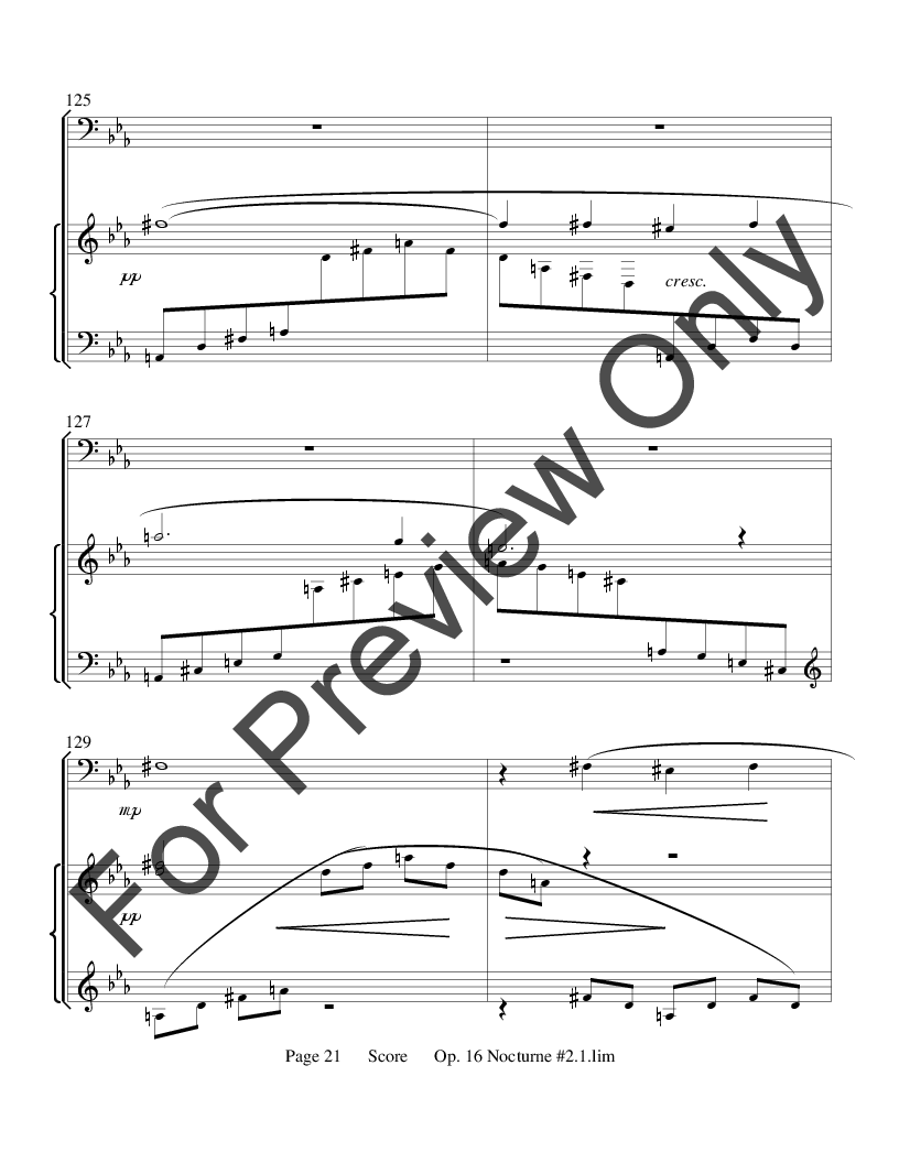 Deux Nocturnes for Trombone and Piano, Op. 16 P.O.D.