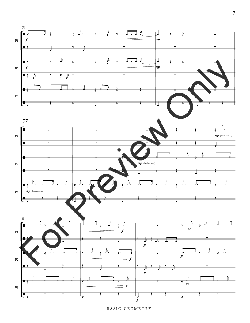 Basic Geometry Percussion Trio